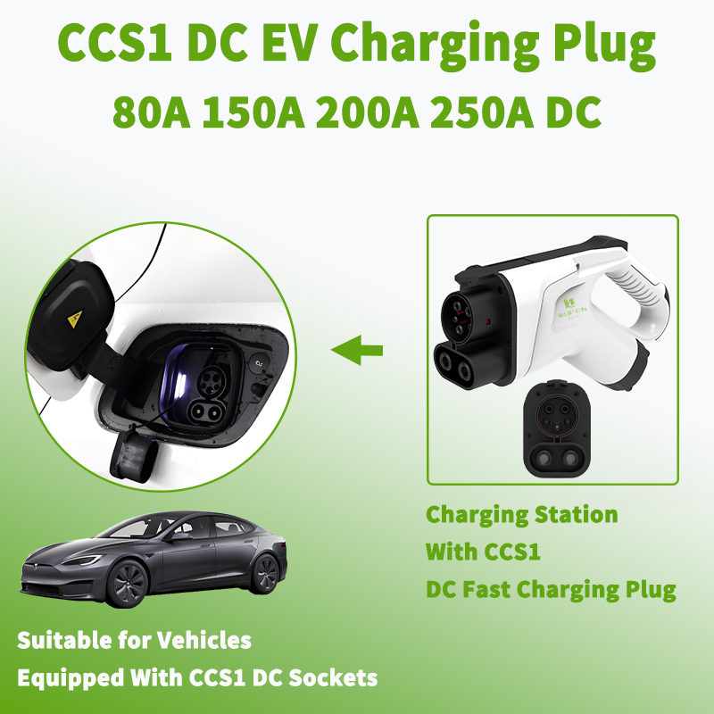 WUFEN CCS1 DC зарядный разъем  – обзор и цена Ev Charging Cable