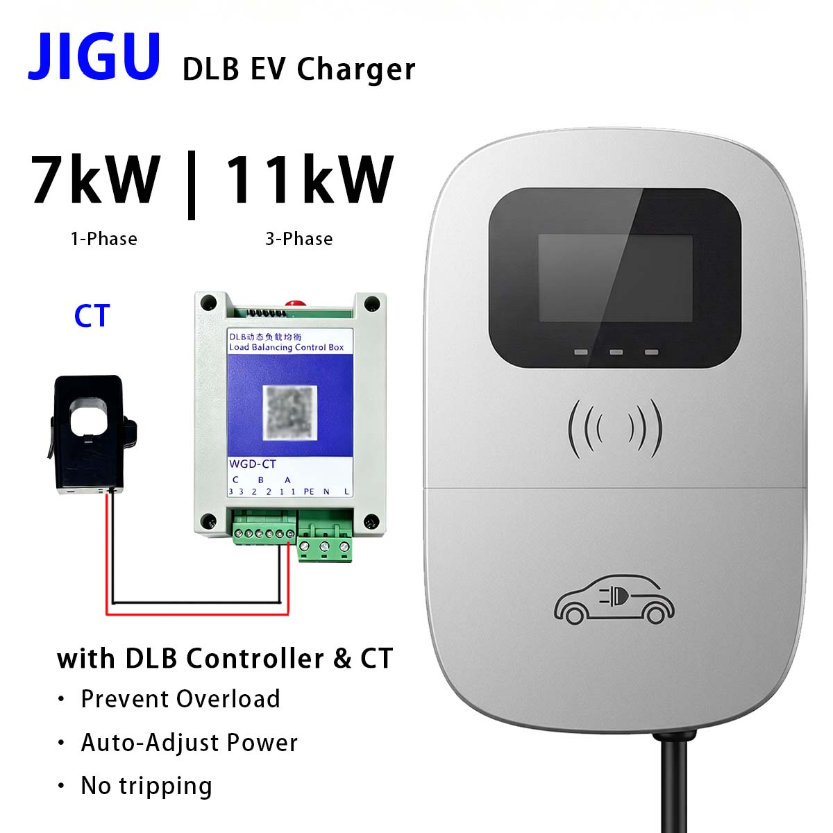 Зарядное устройство JIGU с дин – обзор и цена Wallbox Ev